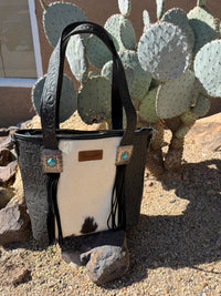 Large Wrangler Cowhide tote purse   Concealed carry