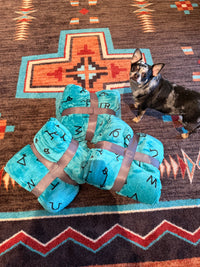 Branded Western throw blanket  twin