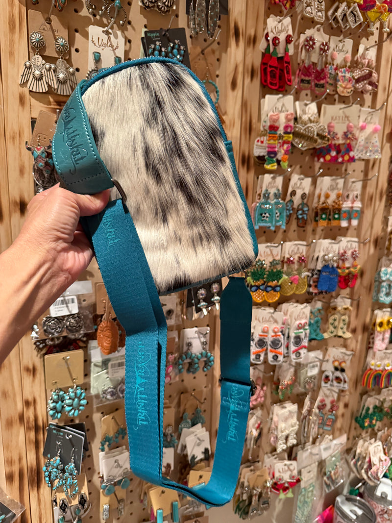 Trinity Ranch cowhide sling bag