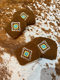 Dual Sherpa wristlet   BROWN RDIF PROTECTED