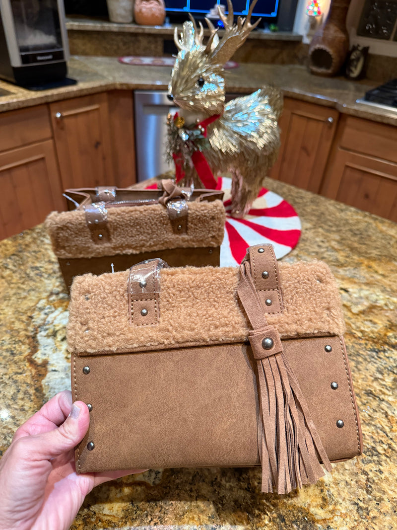 Small Wrangler Sherpa crossbody