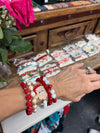 Santa Christmas bracelet stack