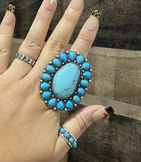 XL turquoise Southwest Ring