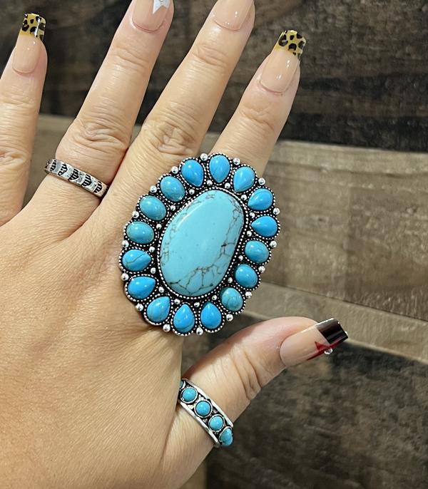 XL turquoise Southwest Ring