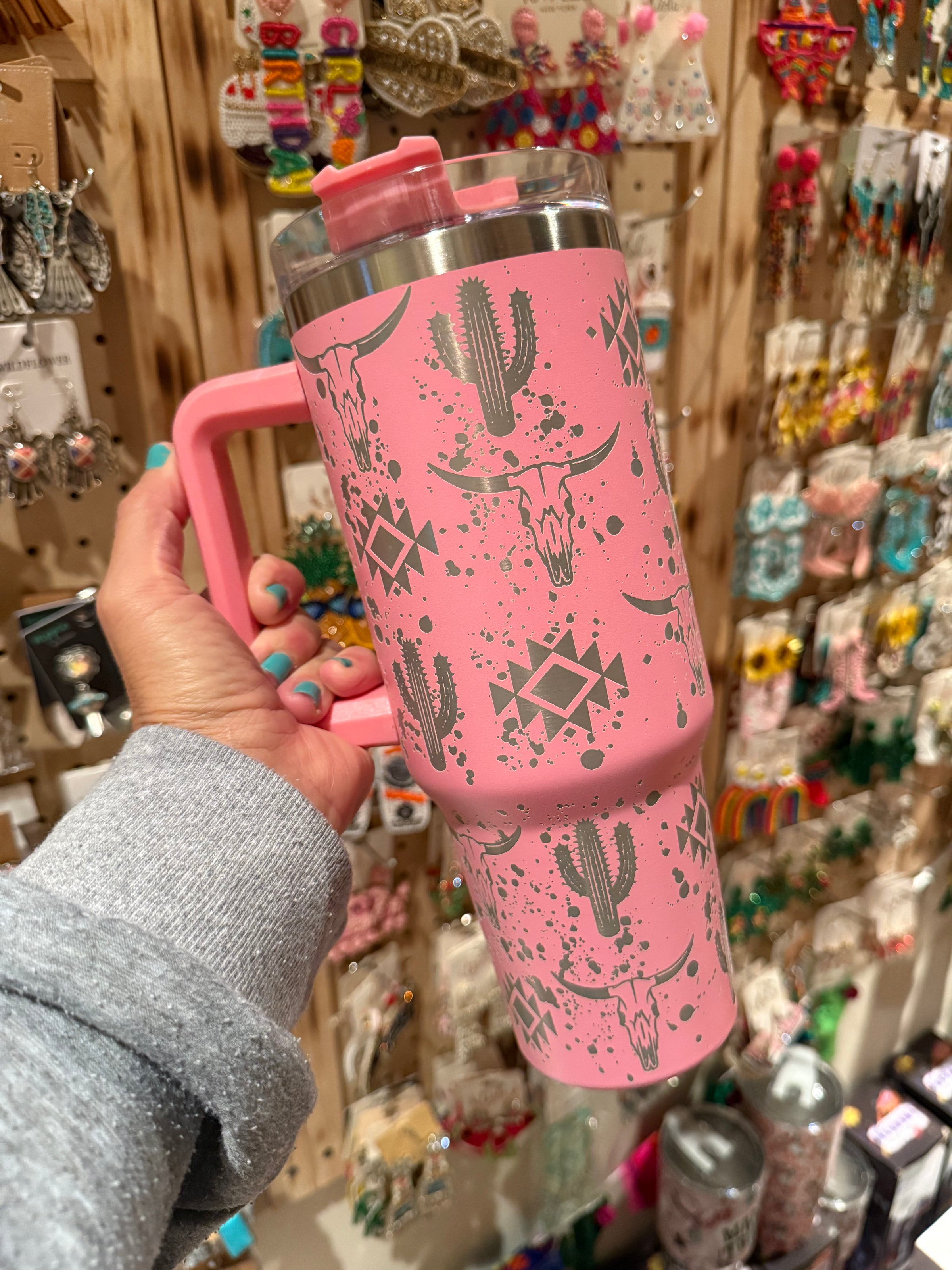 WESTERN 40oz Stanley TUMBLER   Pink