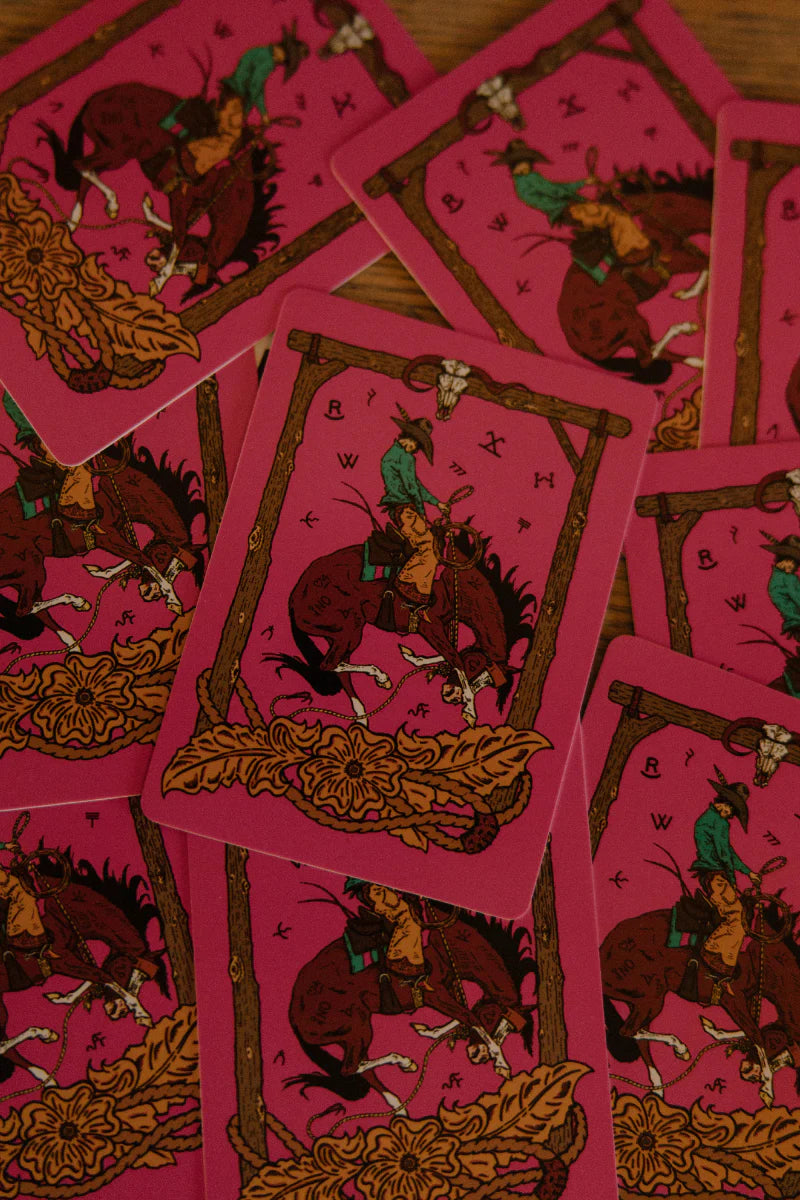 Pink outlaw PLAYING CARDS