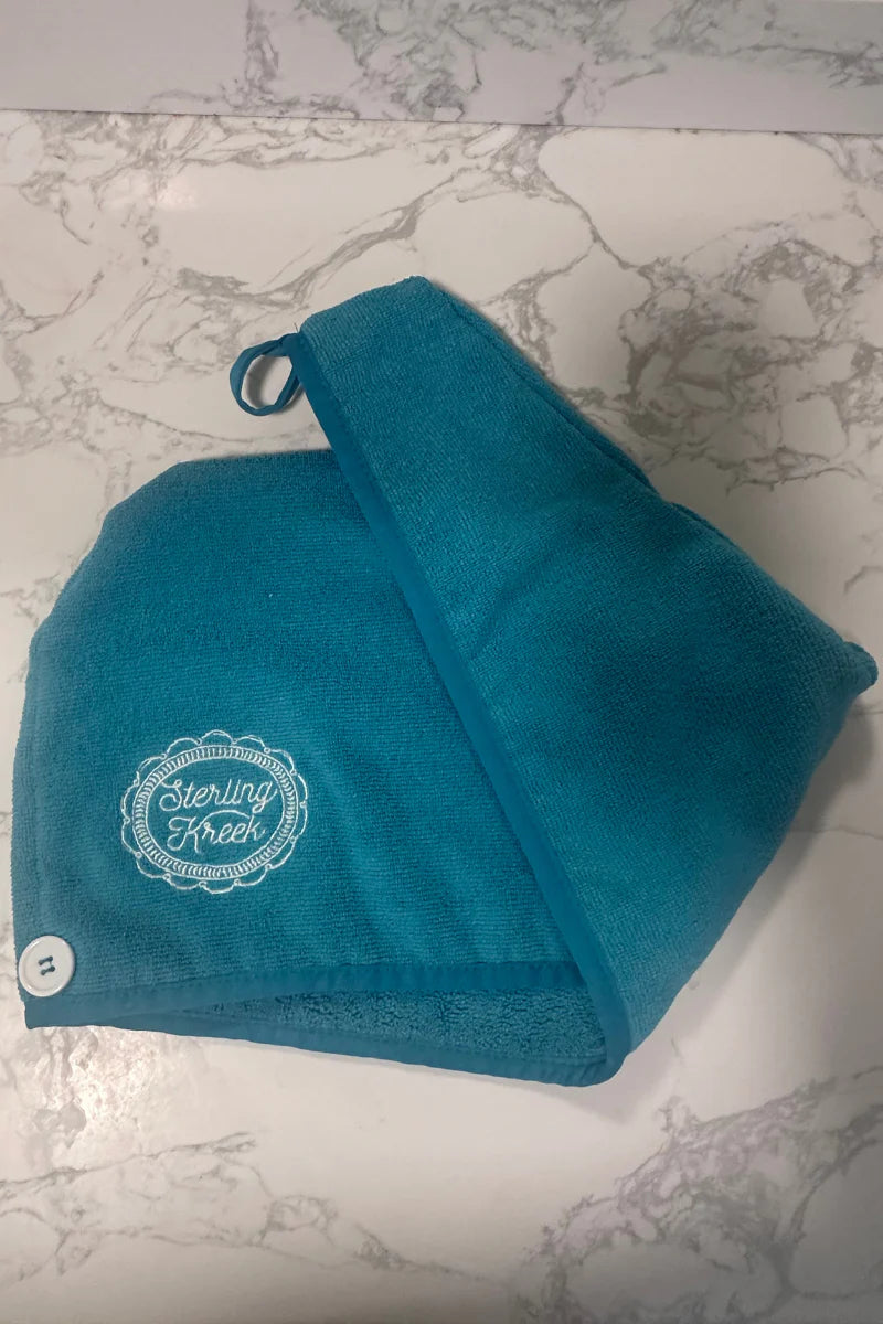Turquoise Hair towel