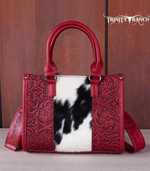 Trinity Ranch cowhide small CROSSBODY purse