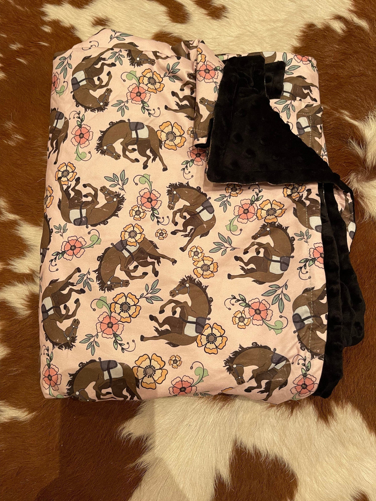 Adult Boho cowgirl  MINKY THROW BLANKET Southwest Bedazzle blankets/slippers