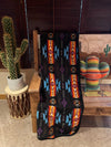 Arizona Aztec BLANKET  black Southwest Bedazzle blankets/slippers