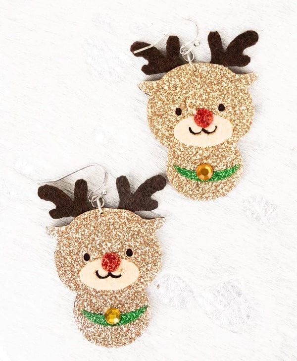 Beaded christmas earrings Southwest Bedazzle jewelz