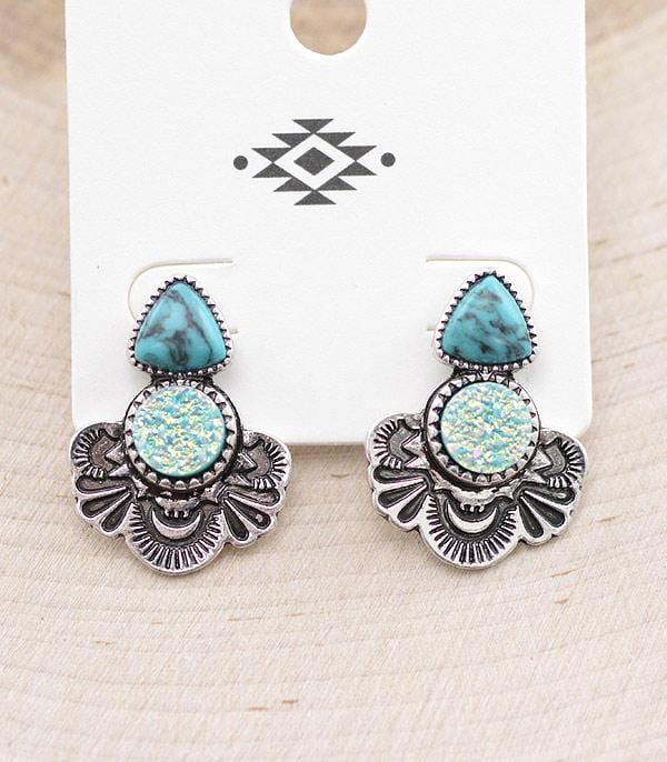 Bedazzled shimmer earrings Southwest Bedazzle jewelz
