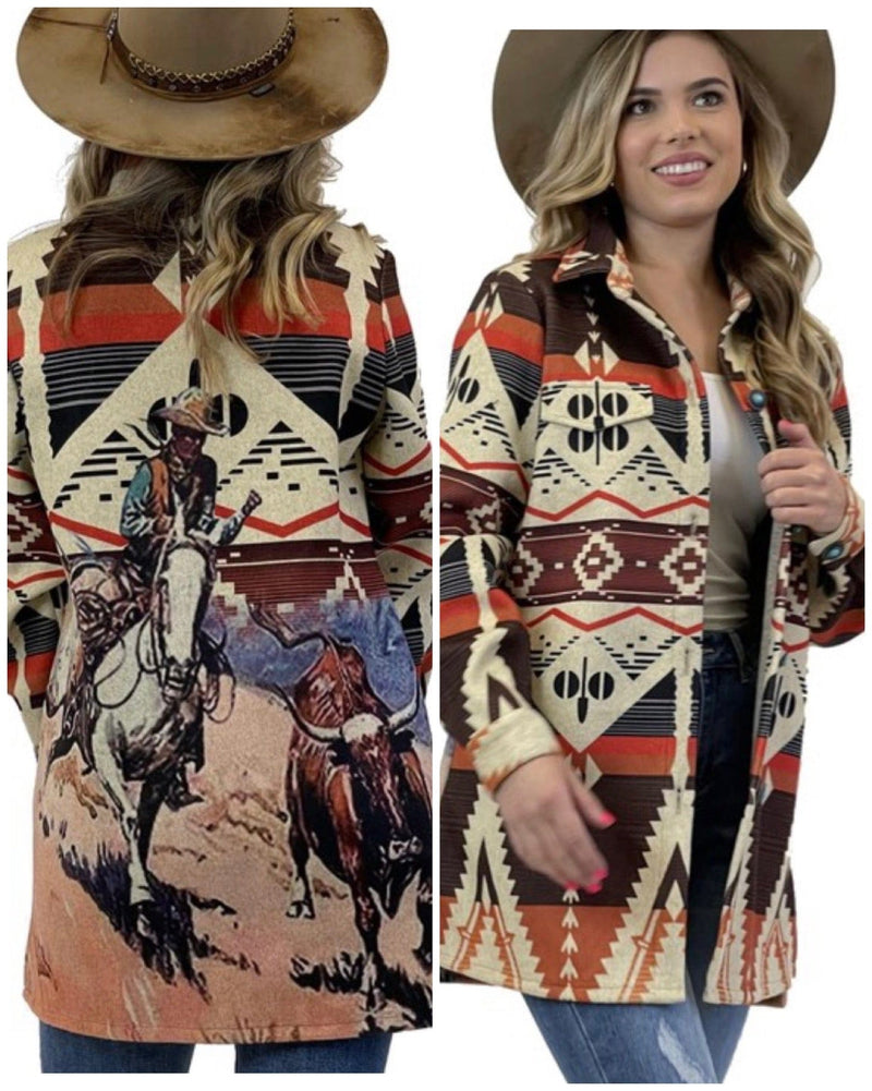 Beige Cowgirl Tell it like it is JACKET Southwest Bedazzle clothing