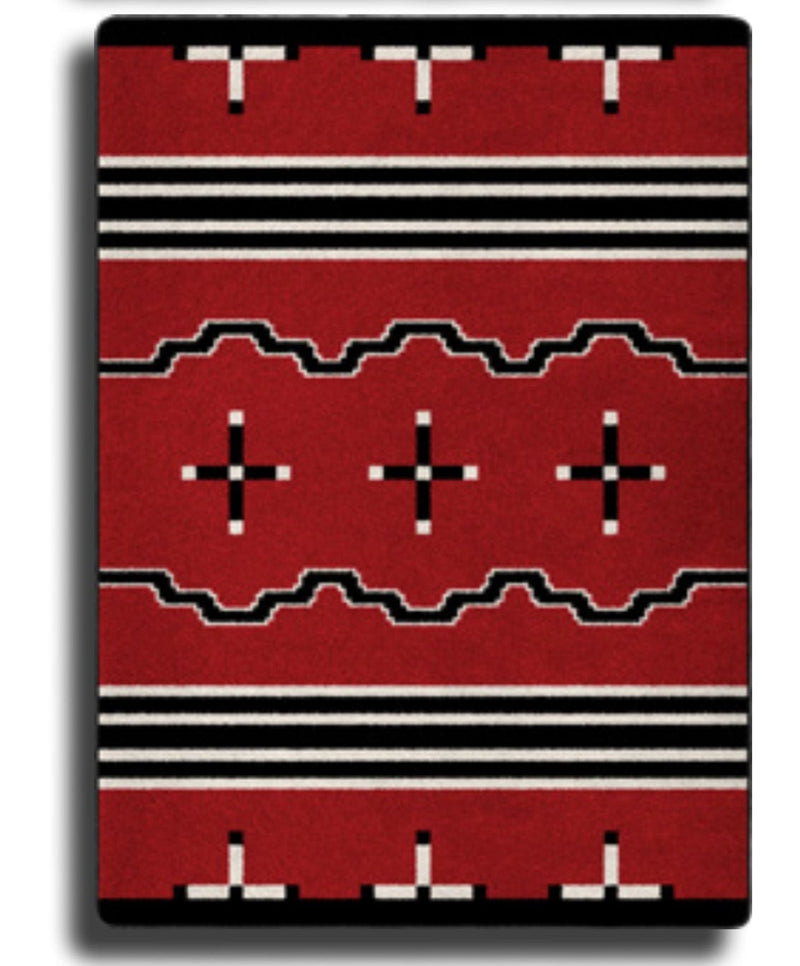 Big Chief red area RUG – Southwest Bedazzle