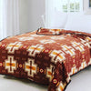 Burgundy aztec trail blanket Southwest Bedazzle blankets/slippers
