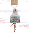 Car hanging ornament w/tassel & fringe Southwest Bedazzle jewelz