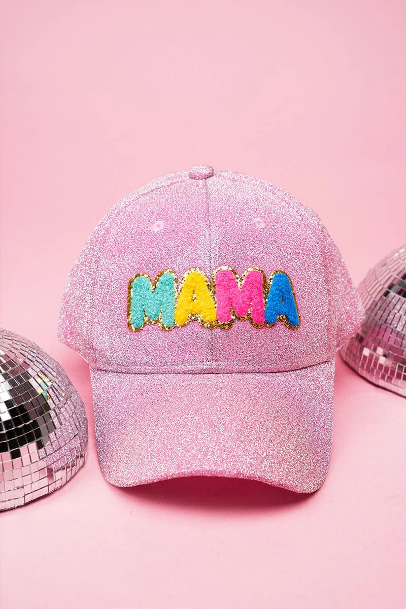 Chenille glitter hat Mama Southwest Bedazzle clothing