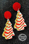 Christmas cake tree earrings Southwest Bedazzle jewelz