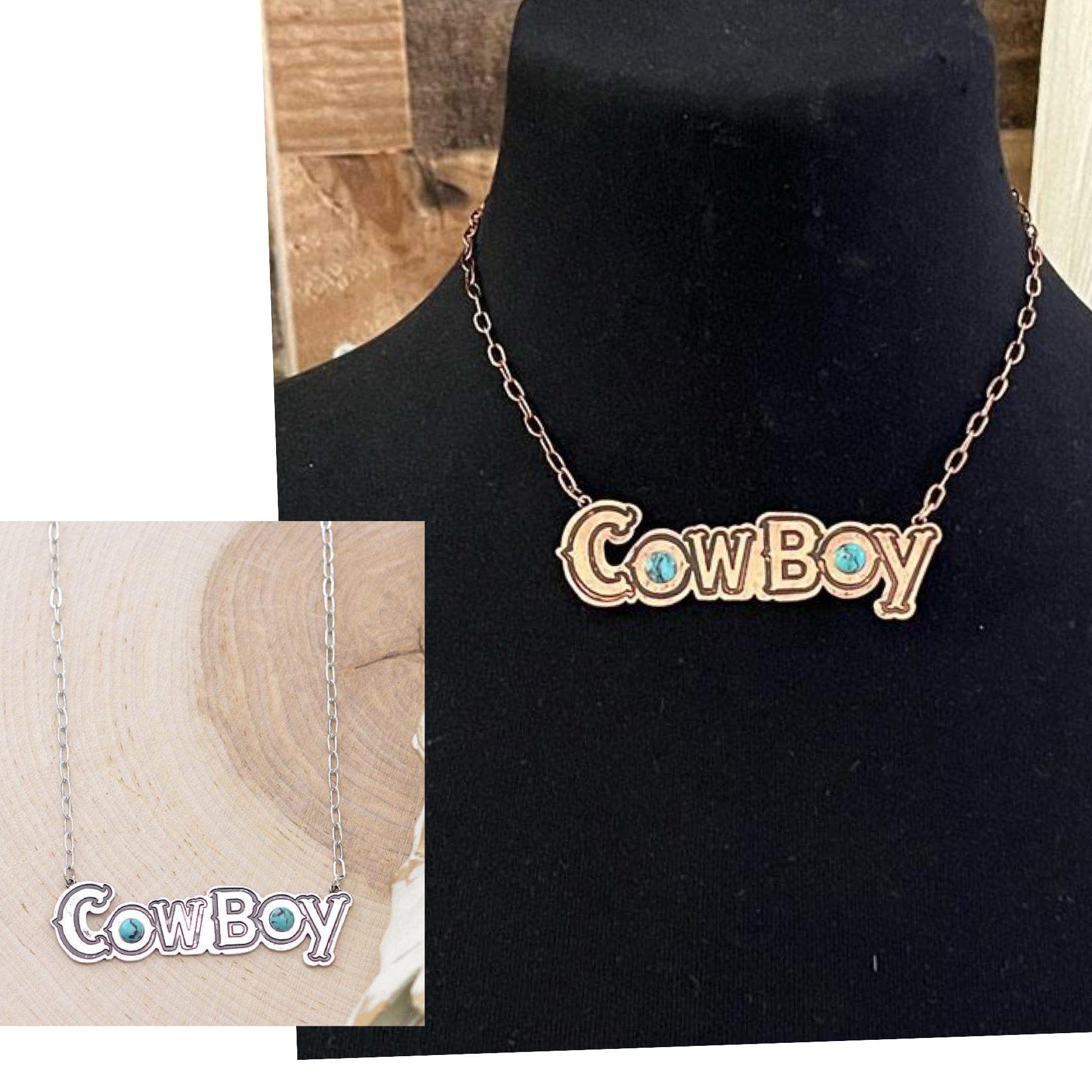 COWBOY necklace Southwest Bedazzle jewelz