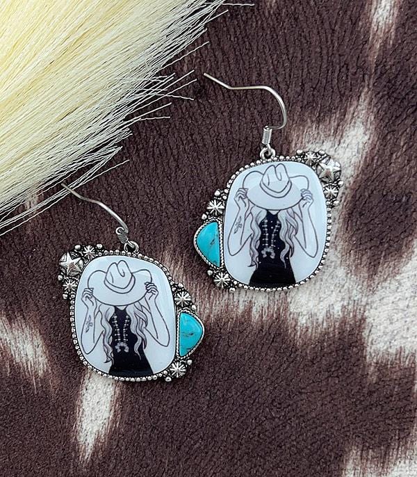 Cowgirl earrings Southwest Bedazzle jewelz