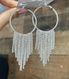 Crystal rhinestone Hoop earrings Southwest Bedazzle jewelz