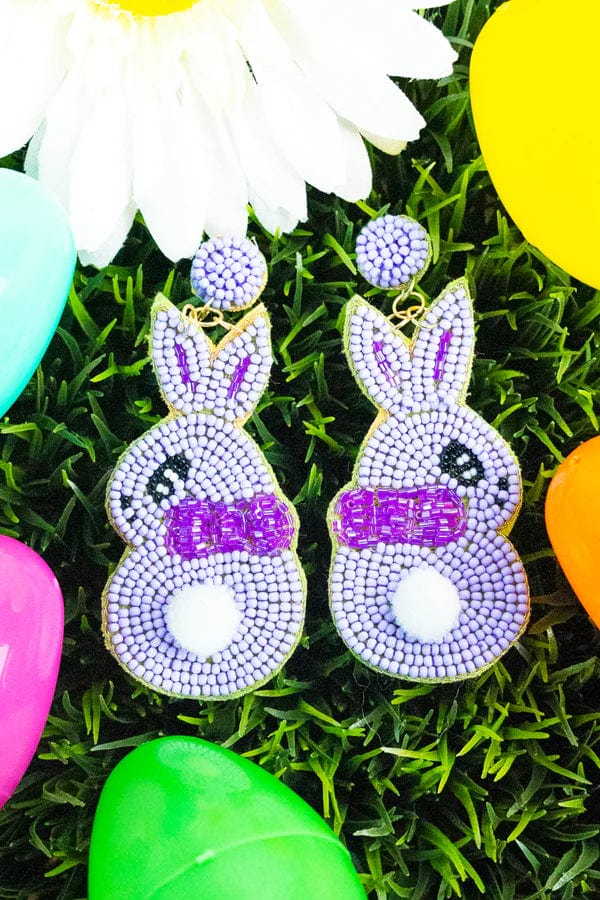 Easter beaded earrings Southwest Bedazzle jewelz