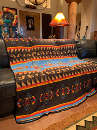 El Diablo fleece blanket Southwest Bedazzle blankets/slippers