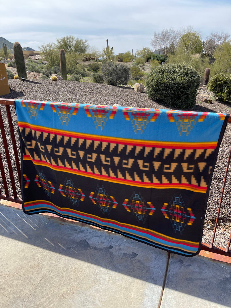 El Diablo fleece blanket Southwest Bedazzle blankets/slippers