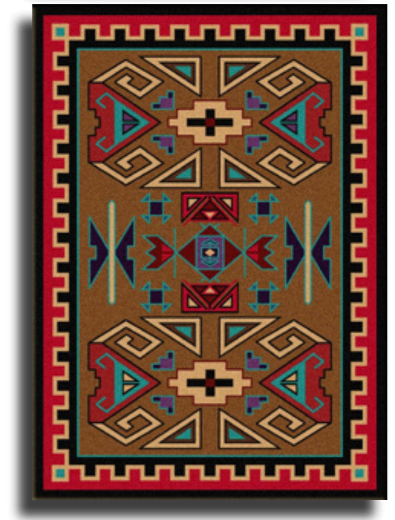 Four rams bright area RUG Southwest Bedazzle Rugs