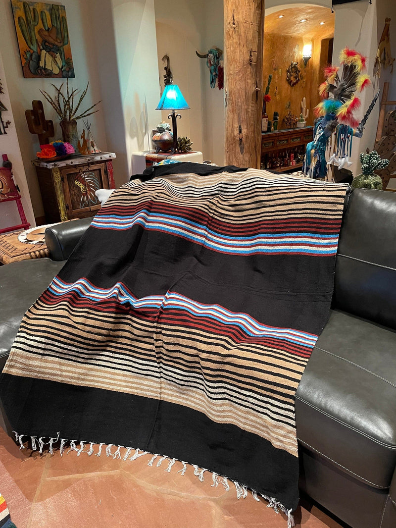 Large Pueblo BLANKET OR RUG Southwest Bedazzle blankets/slippers