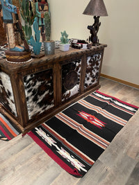 Large Southwestern Azteca rug     64”-32” Southwest Bedazzle home decor