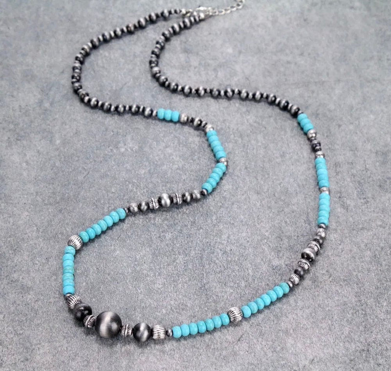 Long Navajo 32” Southwest necklace Southwest Bedazzle jewelz
