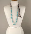 Long Turquoise stone necklace southwestbedazzle jewelz