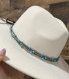 Navajo pearl HAT BAND Southwest Bedazzle jewelz