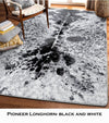 Pioneer Longhorn black & white area RUG Southwest Bedazzle Rugs