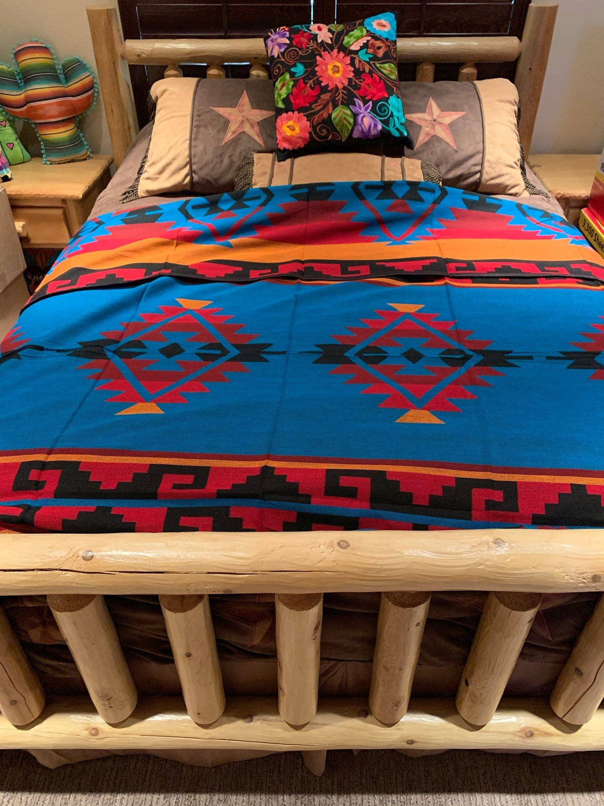 QUEEN Southwest bedspread 88”-96” Southwest Bedazzle home decor