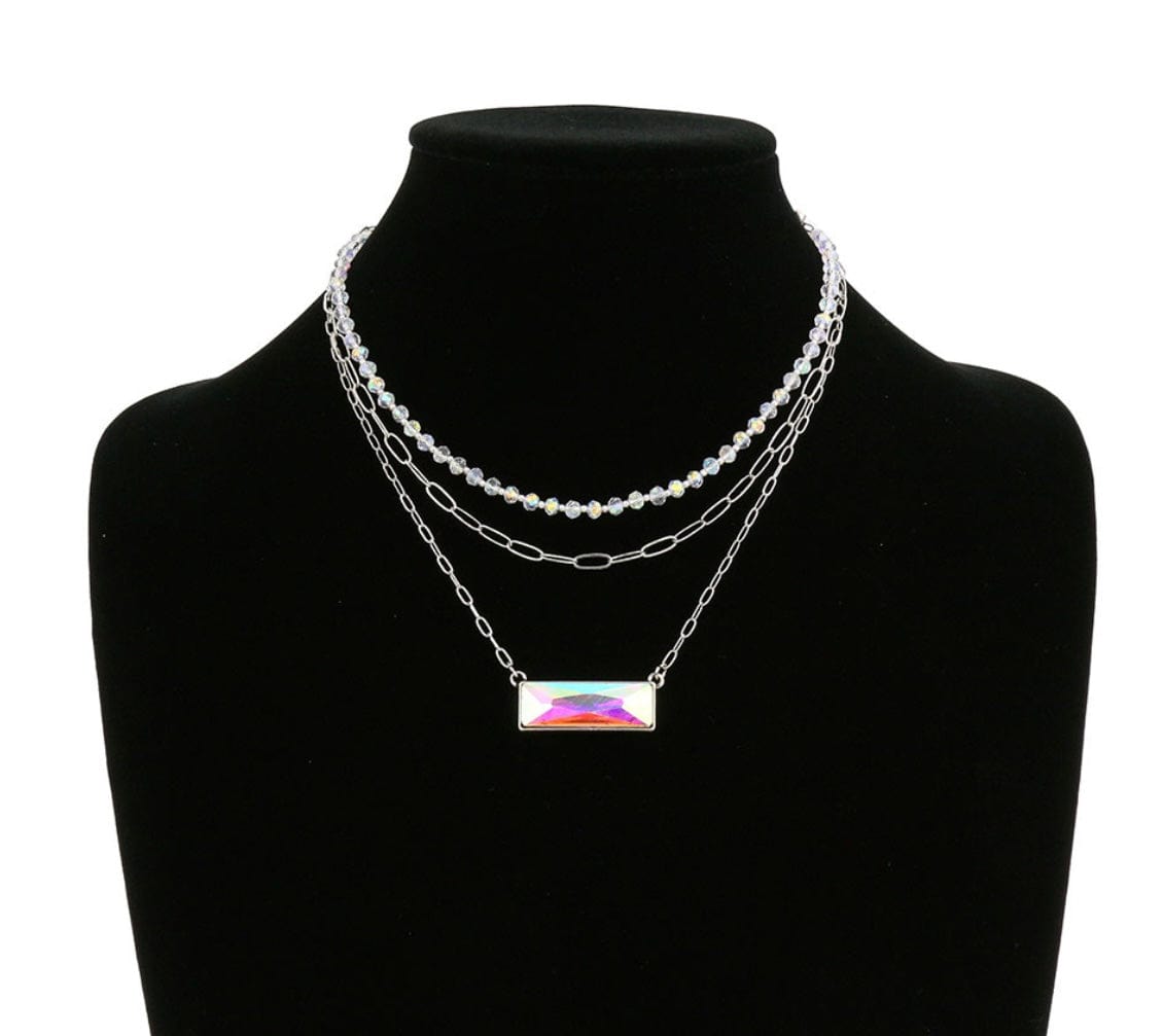 Shimmer layer necklace Southwest Bedazzle jewelz