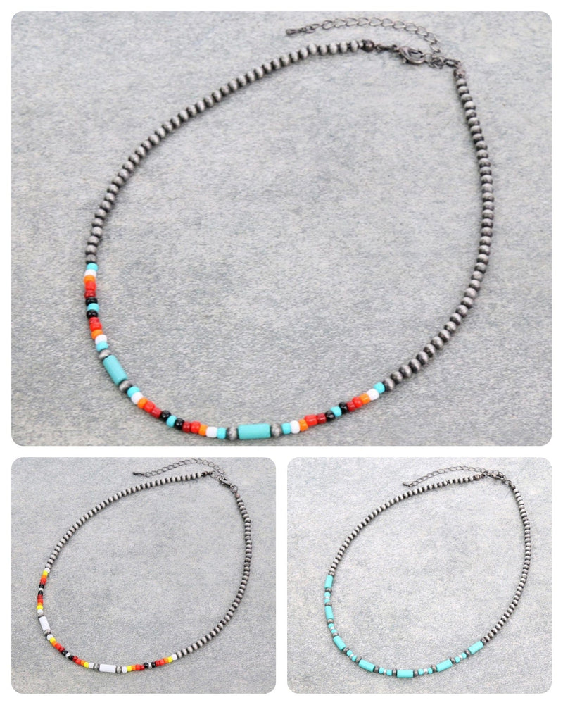 Short Southwest necklace Southwest Bedazzle jewelz