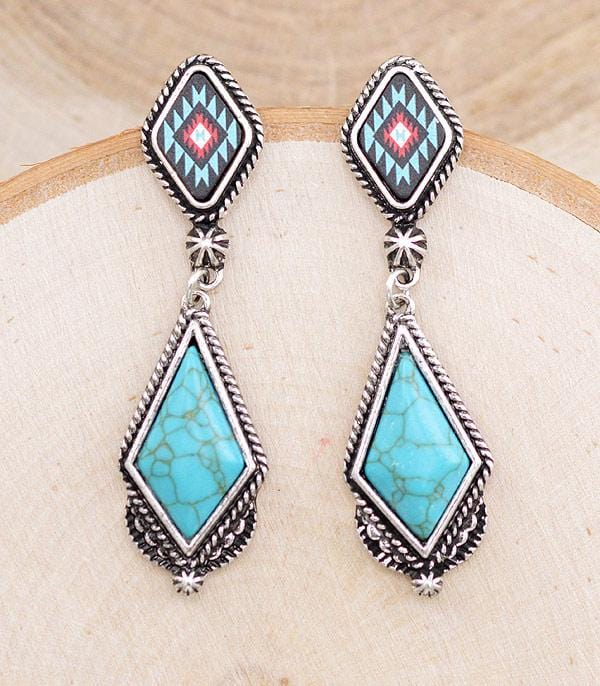Southwest aztec earrings Southwest Bedazzle jewelz