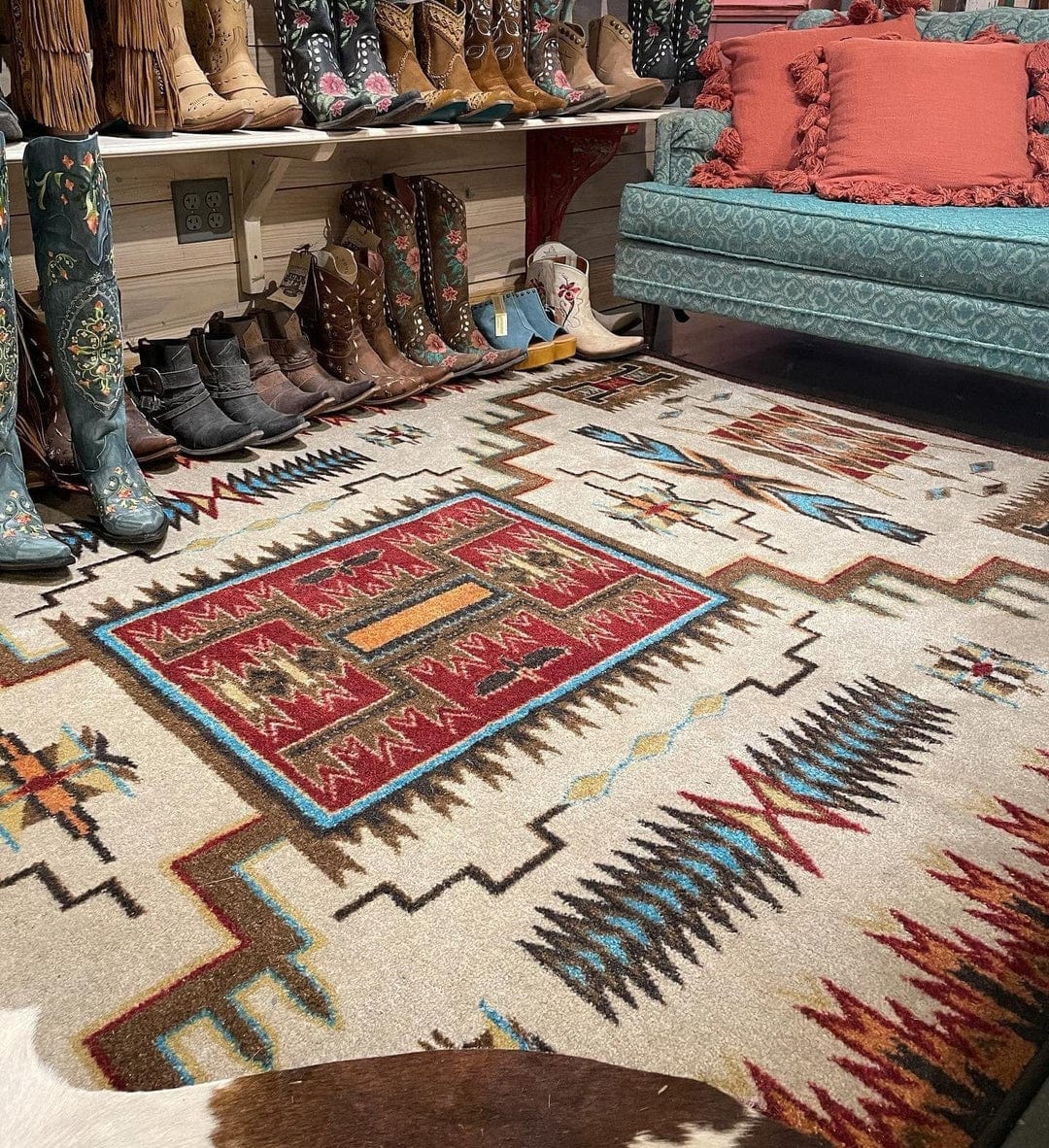 Storm catcher rust area RUG Southwest Bedazzle Rugs