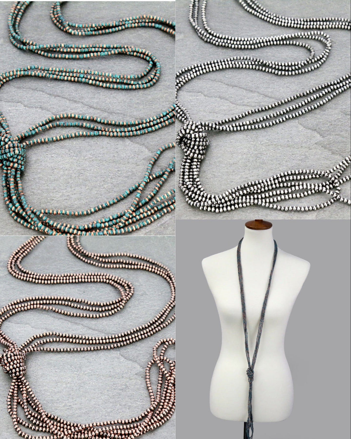 The Navajo knot 42” necklace Southwest Bedazzle jewelz