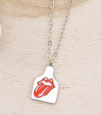 Tongue necklace or earrings Southwest Bedazzle jewelz