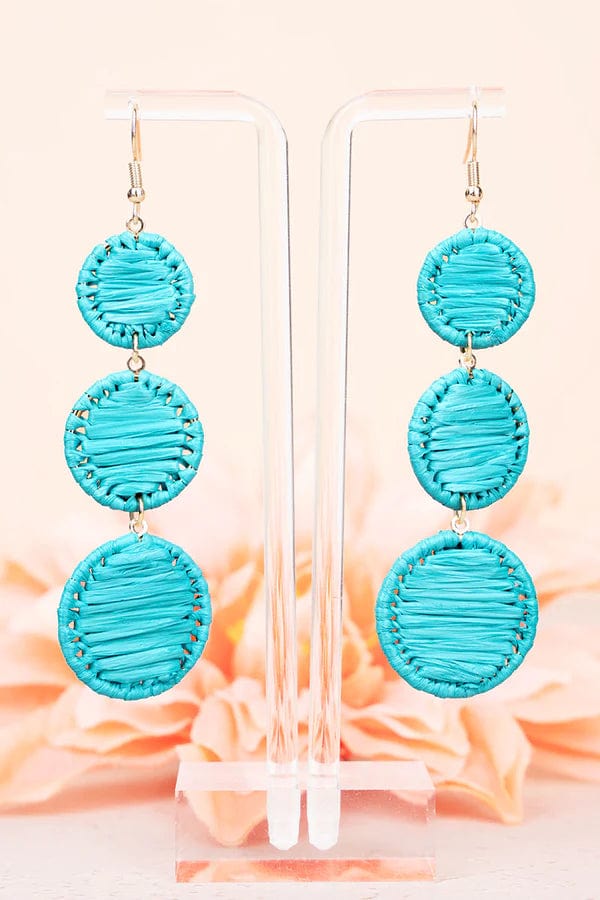 Turquoise beach resort earrings Southwest Bedazzle jewelz
