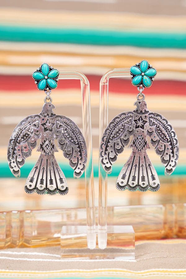 Tuscon Thunderbird earrings Southwest Bedazzle jewelz