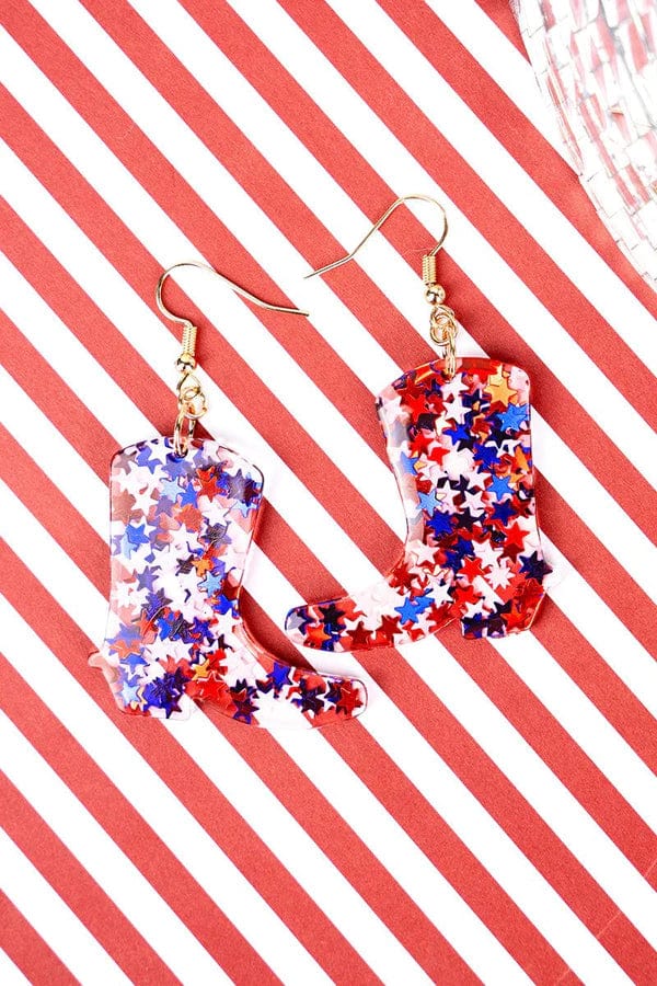 USA acrylic earrings Southwest Bedazzle jewelz