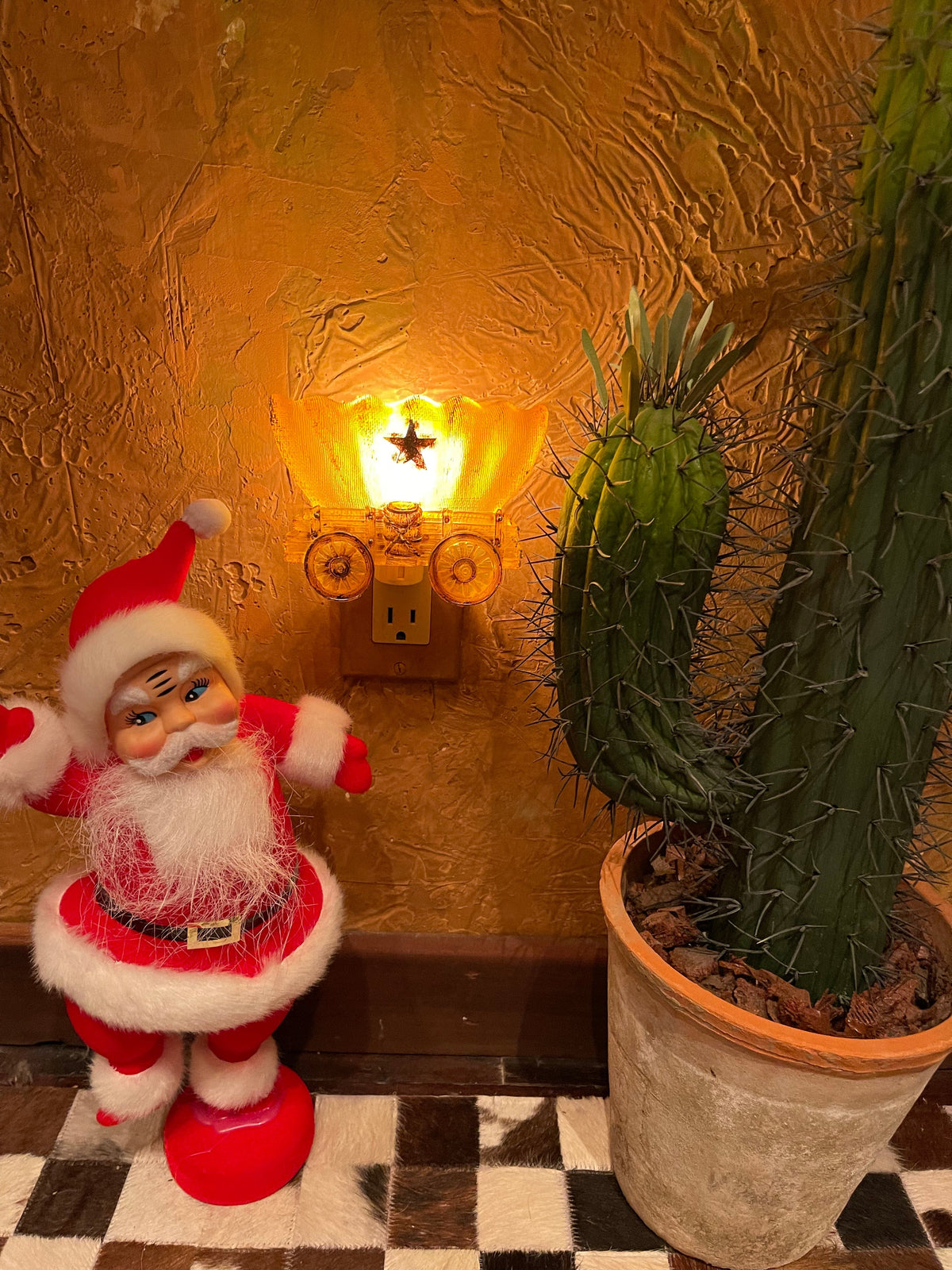 Western Night light  stagecoach Southwest Bedazzle home decor