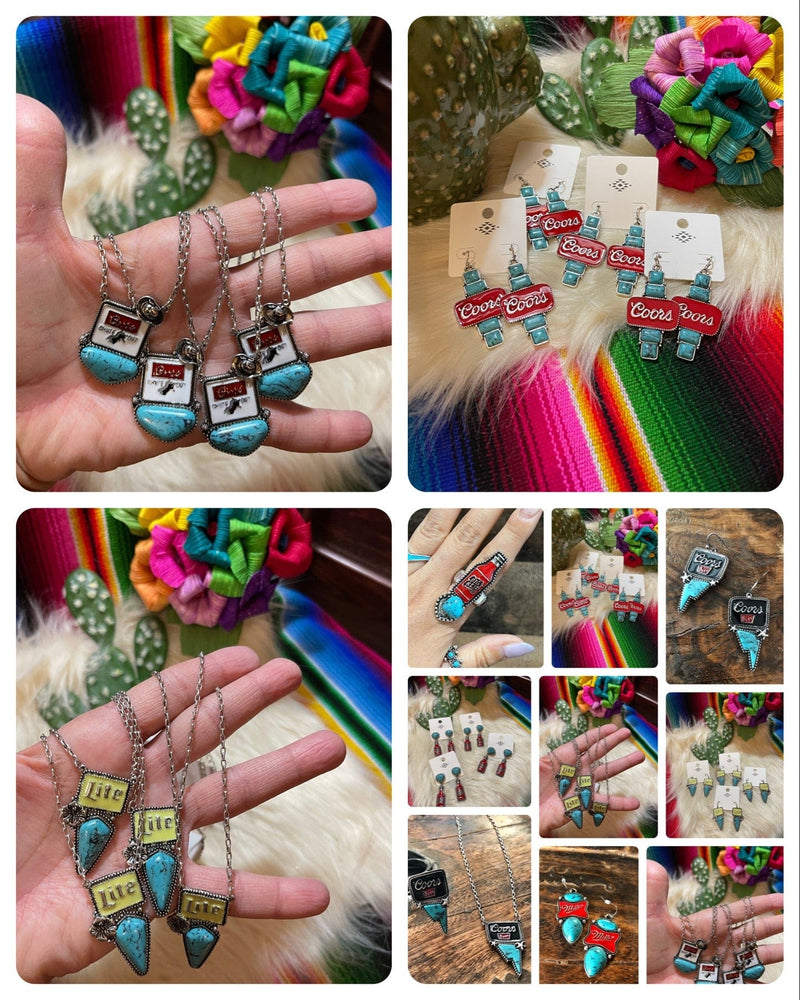 Western Ring ,Earrings or Necklace Southwest Bedazzle jewelz