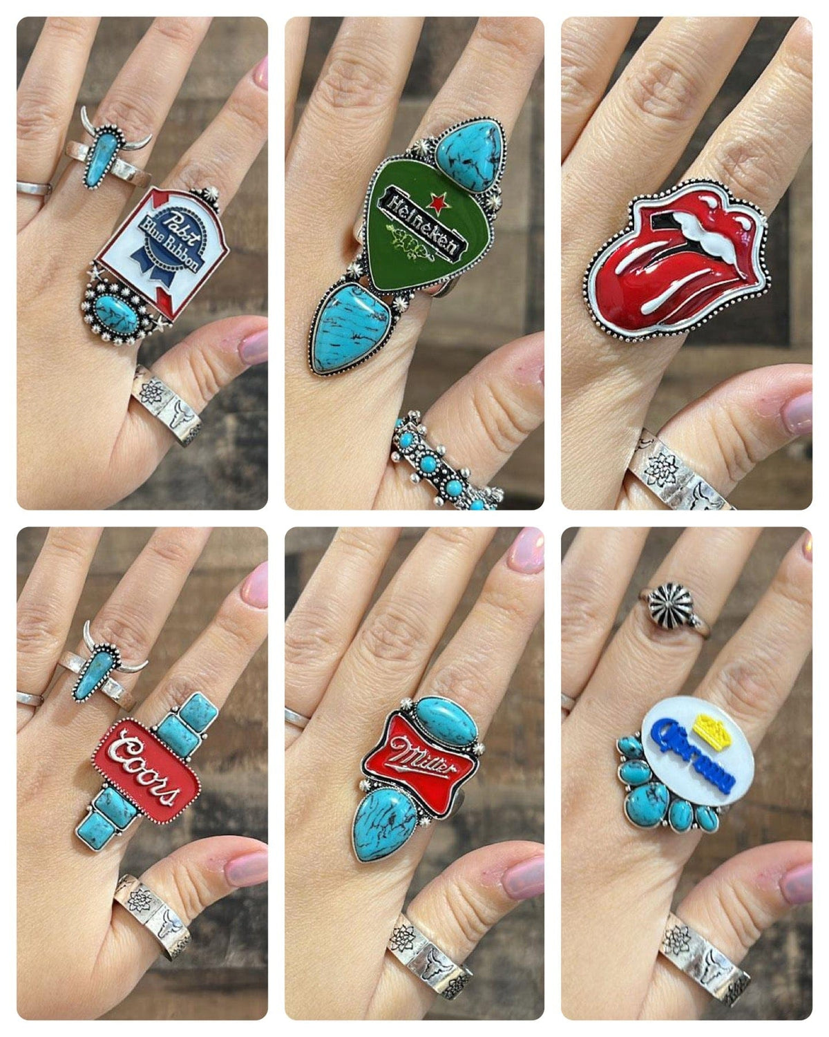 Western Ring ,Earrings or Necklace Southwest Bedazzle jewelz