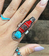 Western Ring ,Earrings or Necklace Southwest Bedazzle jewelz