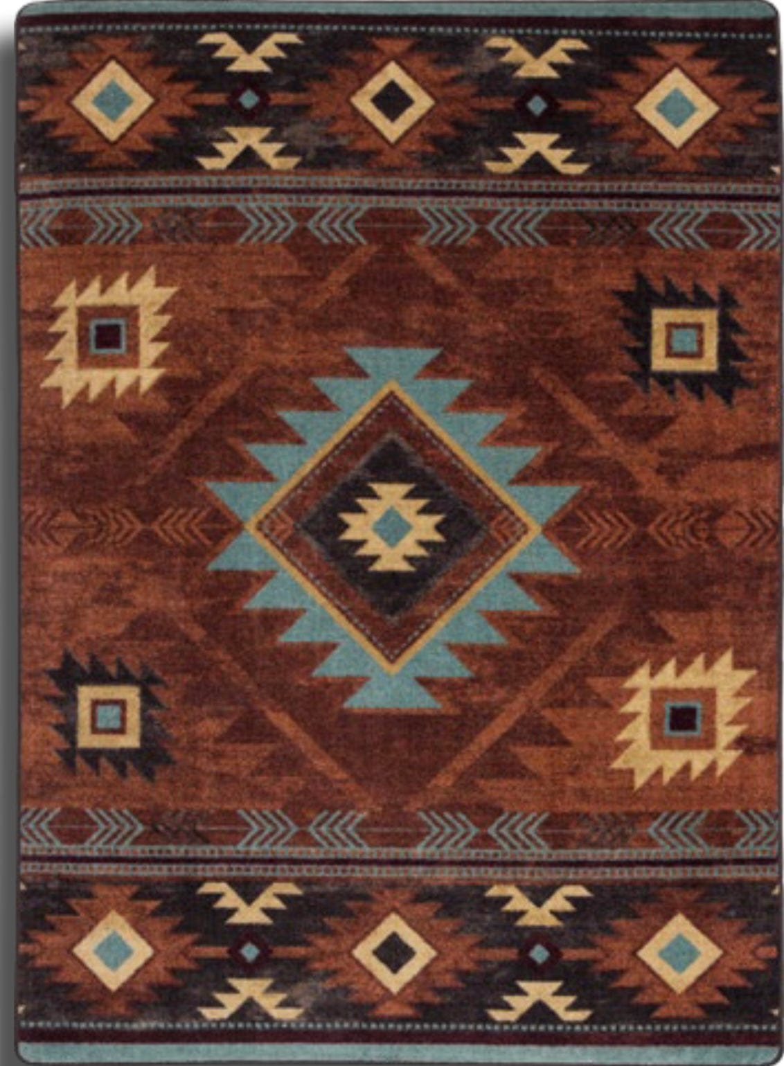 Whiskey river rust area RUG – Southwest Bedazzle